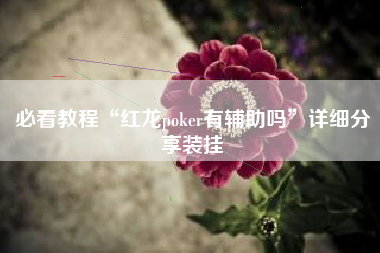 必看教程“红龙poker有辅助吗	”详细分享装挂
